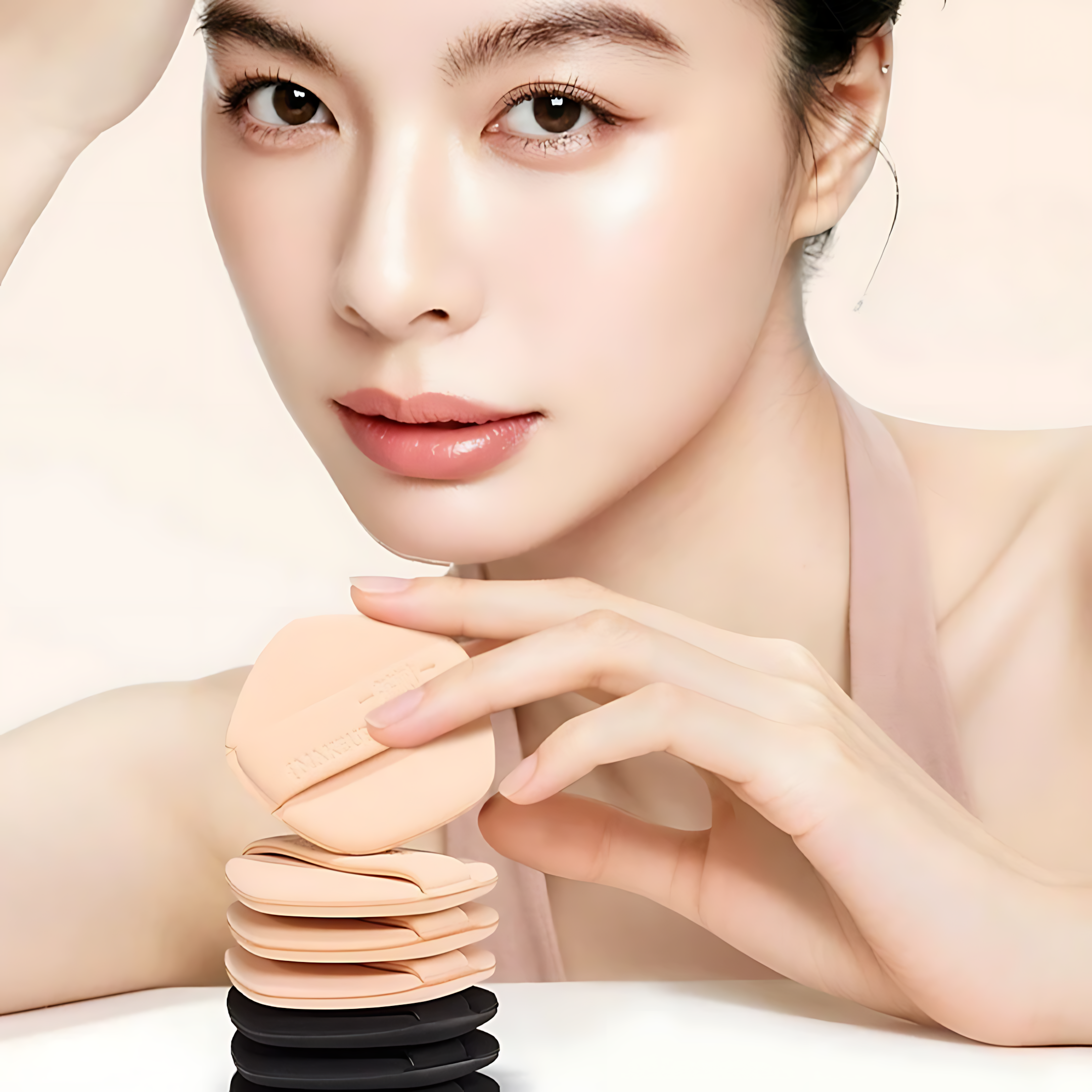 LISHU Air Cushion Powder Puff 3pcs 荔树气垫粉扑