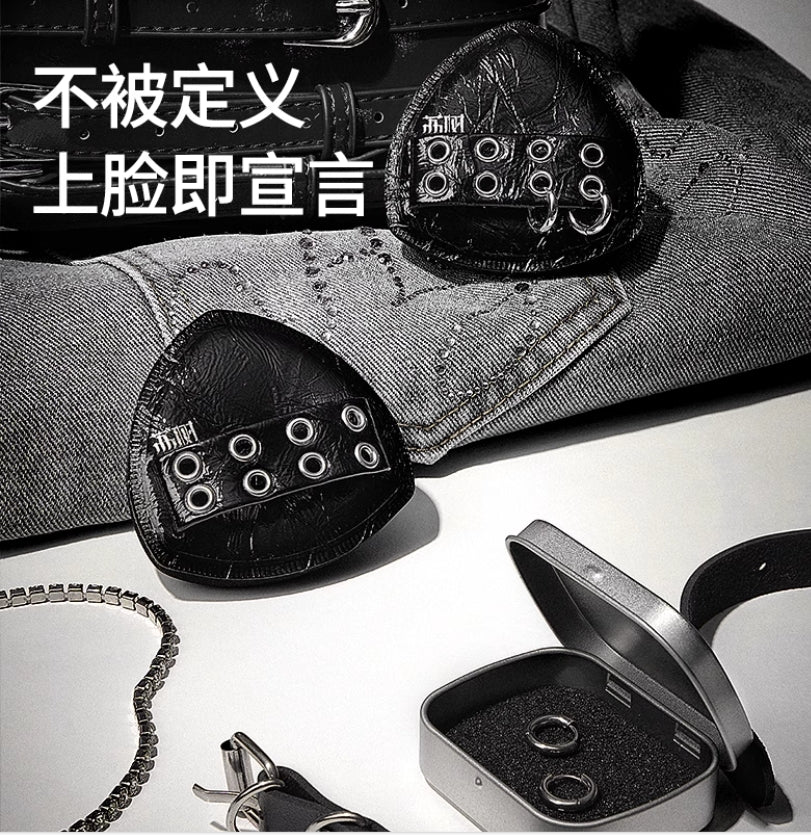 LISHU Punk-style Black Pineapple Puff 2pcs/box 荔树朋克风黑凤梨粉扑