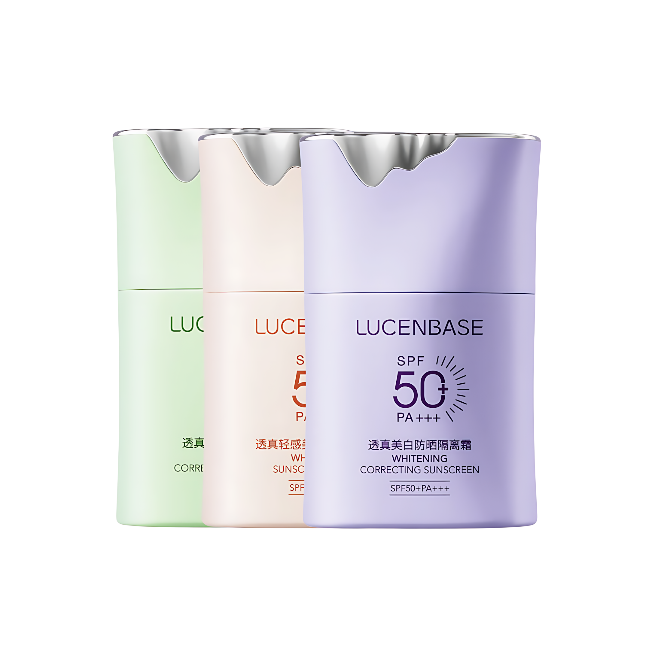 LUCENBASE Whitening Correcting Sunscreen SPF50+PA+++ 50g 透真美白防晒隔离霜