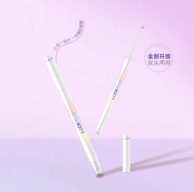 Tiktok/Douyin Hot LUCK PLUS Double Luck Lip Liner 0.3g【Tiktok抖音爆款】LUCK PLUS加倍幸运唇线笔