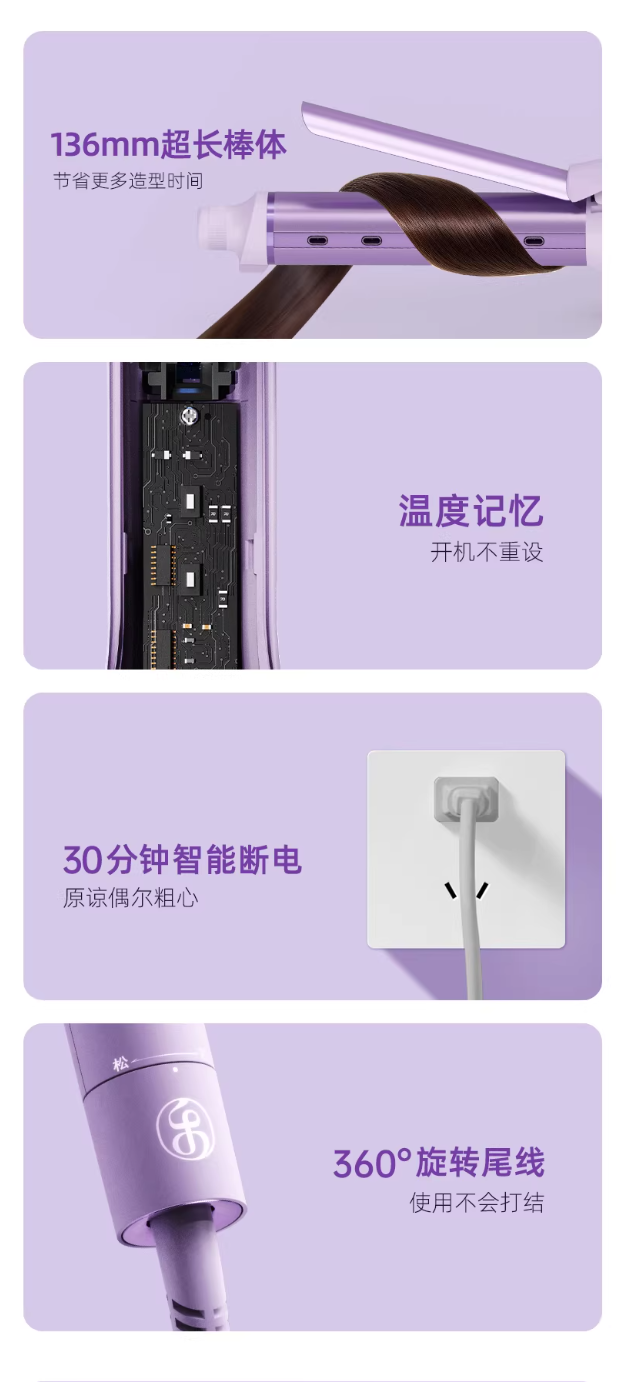 LivChic Adjustable Curling Iron 乐程式可调节卷发棒