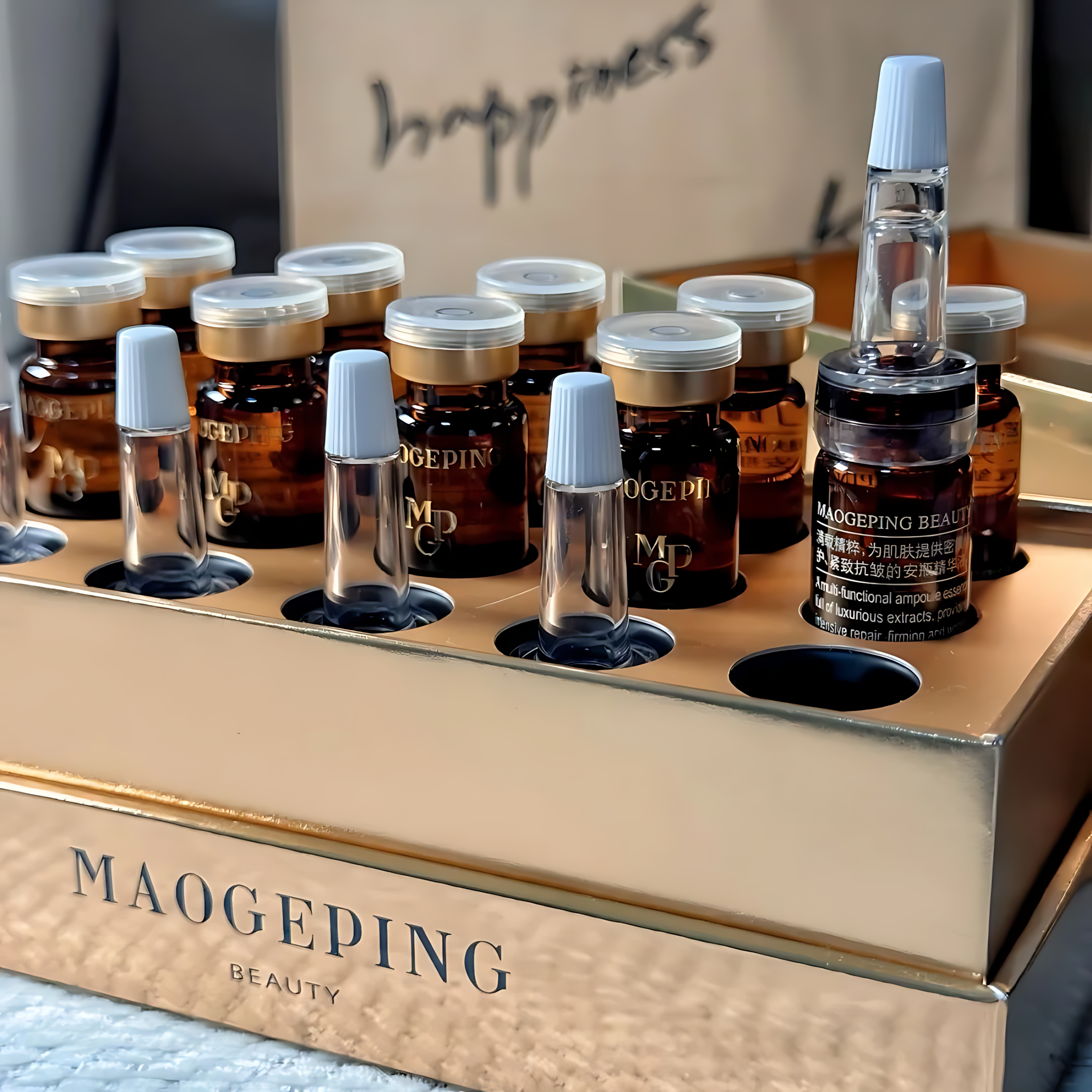 MAOGEPING Luxury Caviar Multi-Functional Ampoule Essence 5ml*6pcs/box 毛戈平奢华鱼子多效安瓶精华液