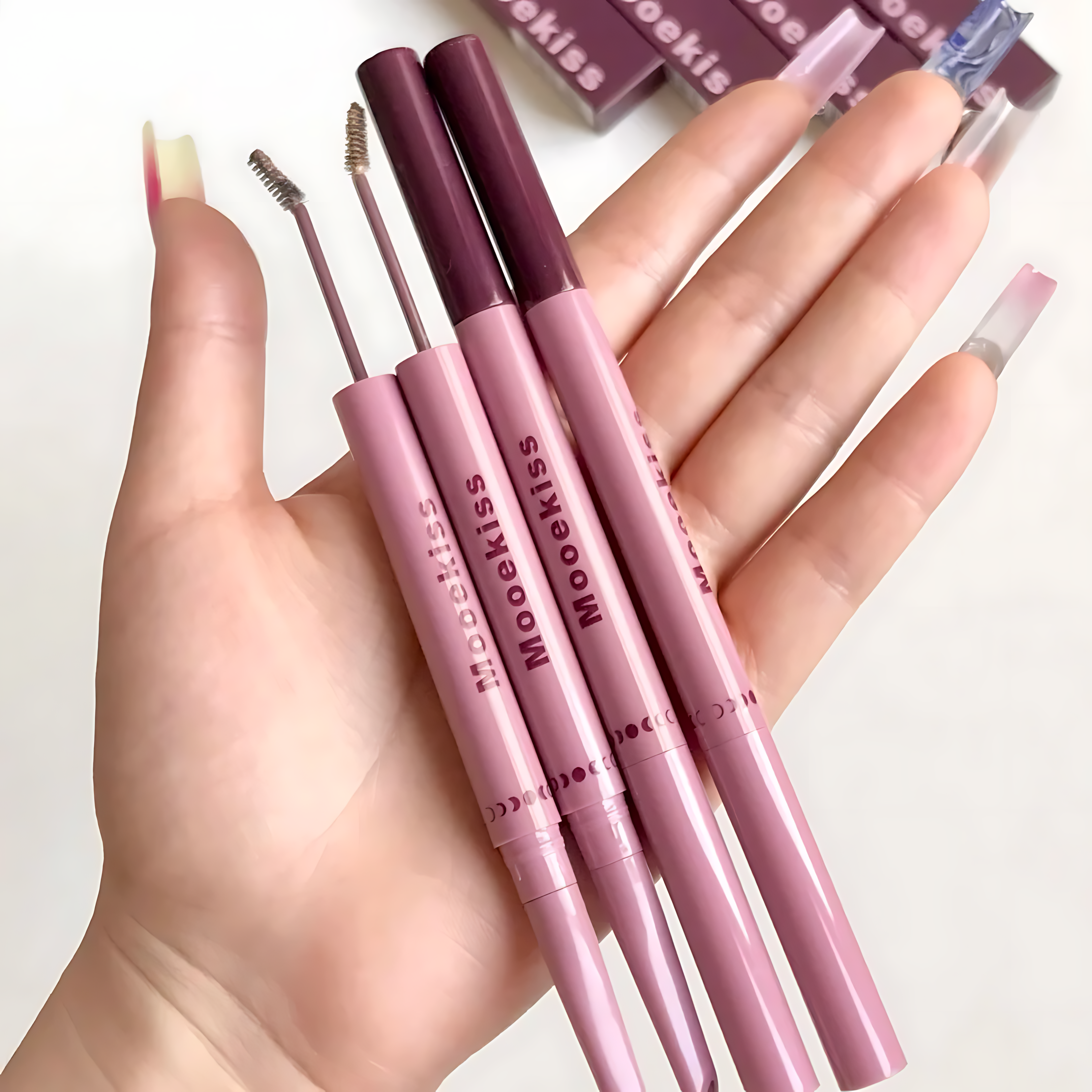 MOOEKISS Dual-Ended Blade Brow Pencil & Tint 250mg+1.5g 木柯诗双头刀锋型眉笔染眉膏