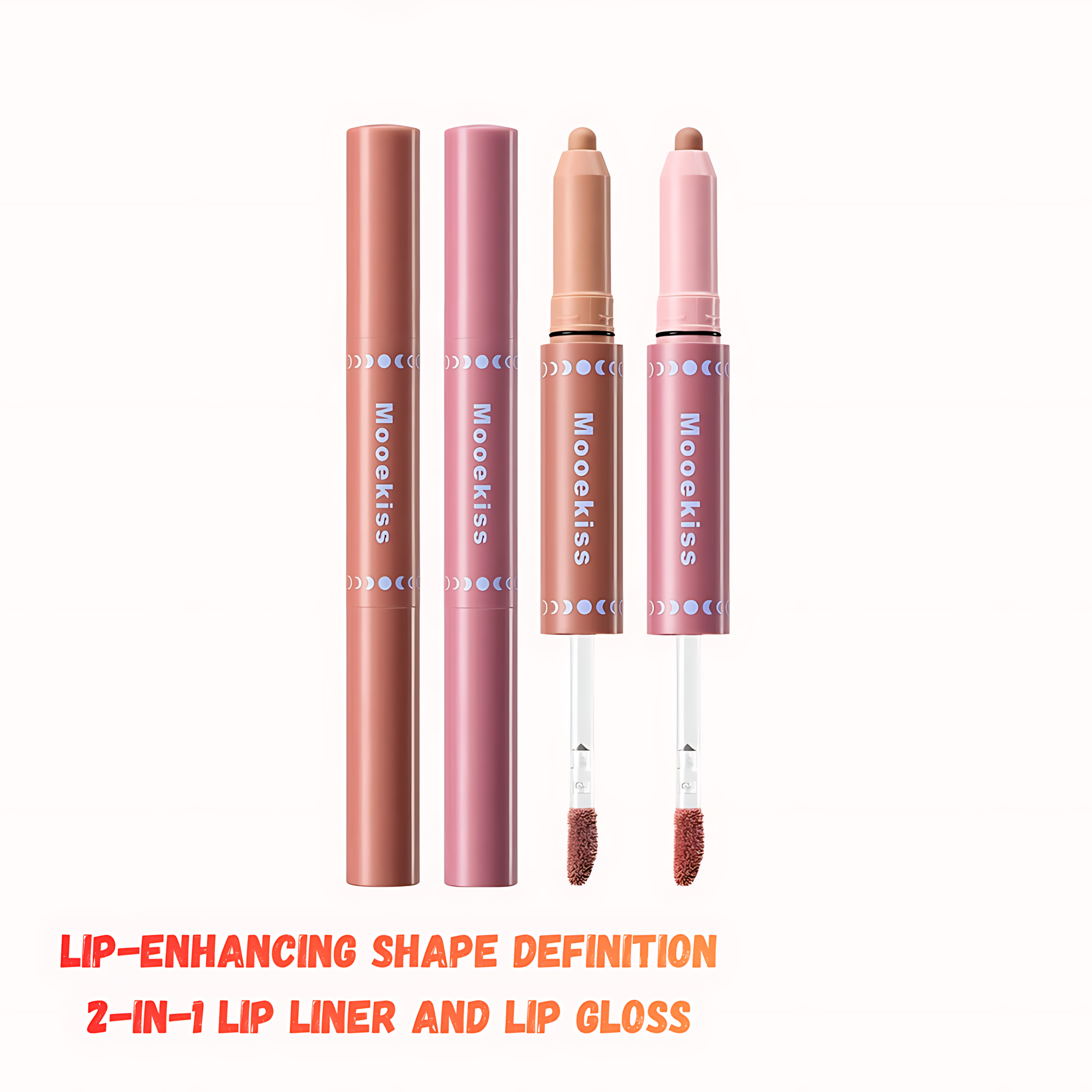 MOOEKISS Dual-Ended Plumping Lip Gloss 1.6g+0.5g 木柯诗双头嘭嘭扩唇蜜
