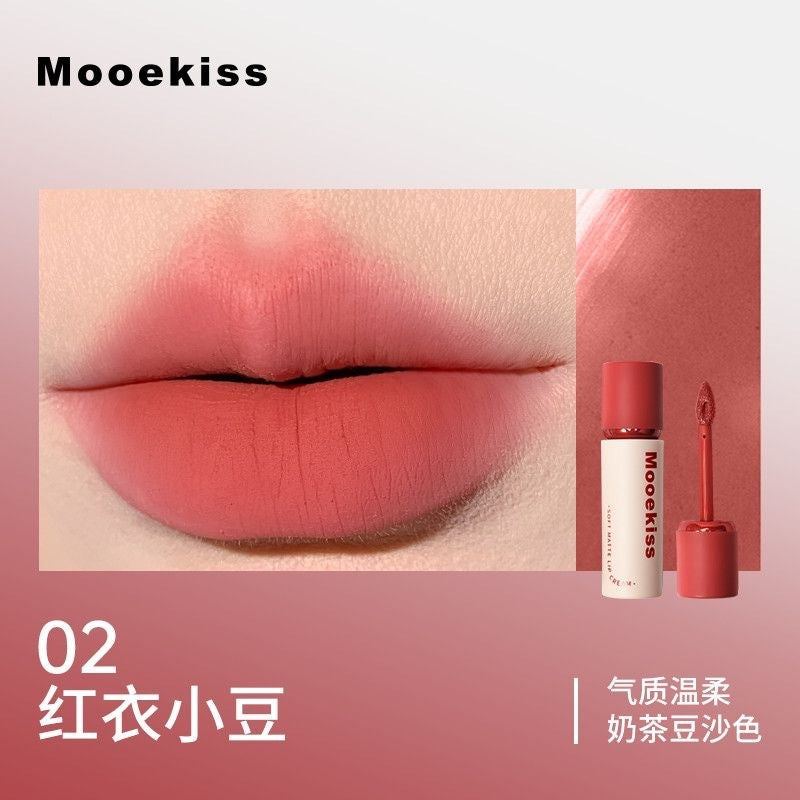 MOOEKISS Long-Wear Velvet Matte Lip Cream 3g 木柯诗雾感柔色唇霜