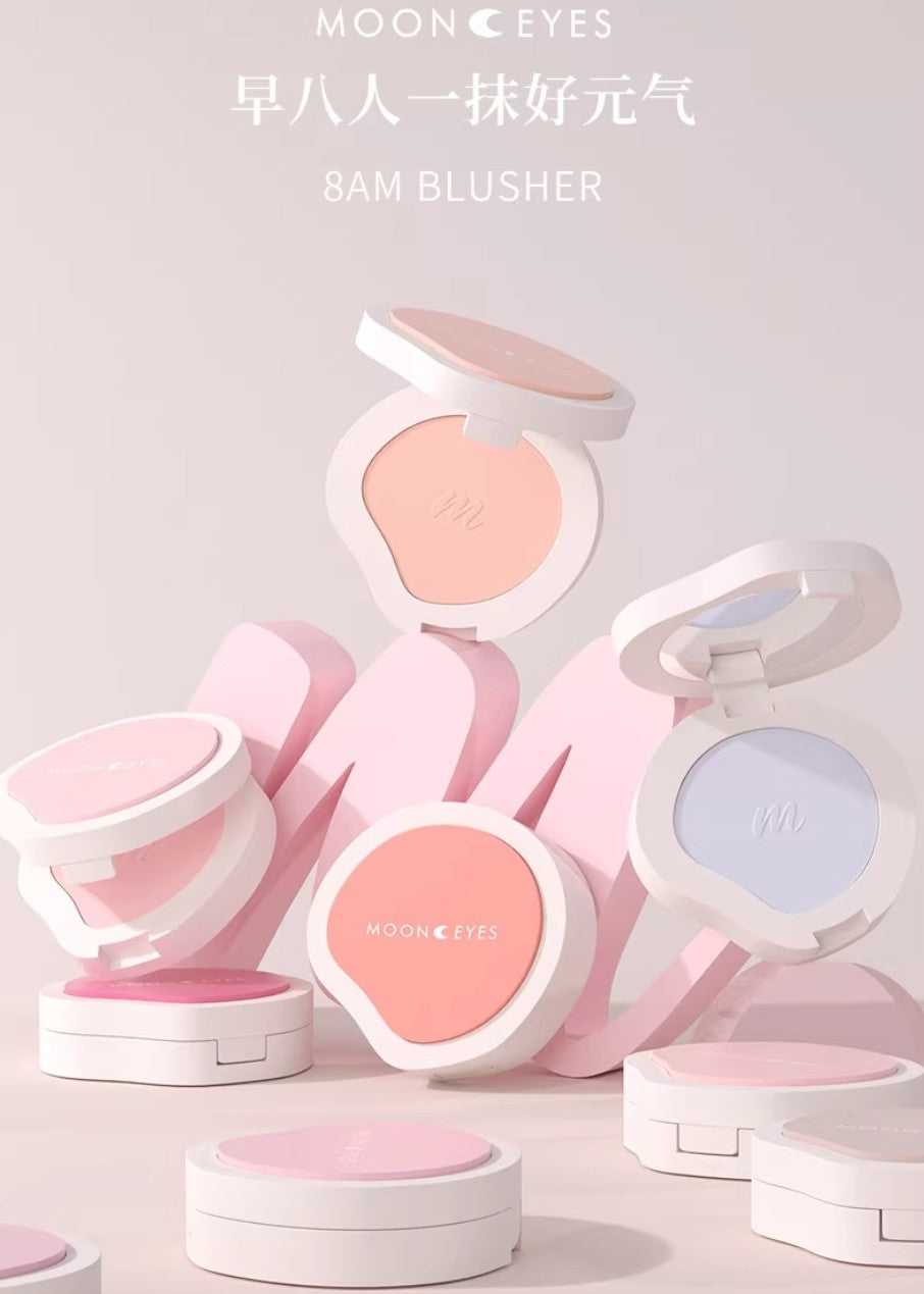 Tiktok/Douyin Hot MOONEYES Early Eight People Series Powder Blusher 3.5g【Tiktok抖音爆款】月亮眼睛早八人系列腮红