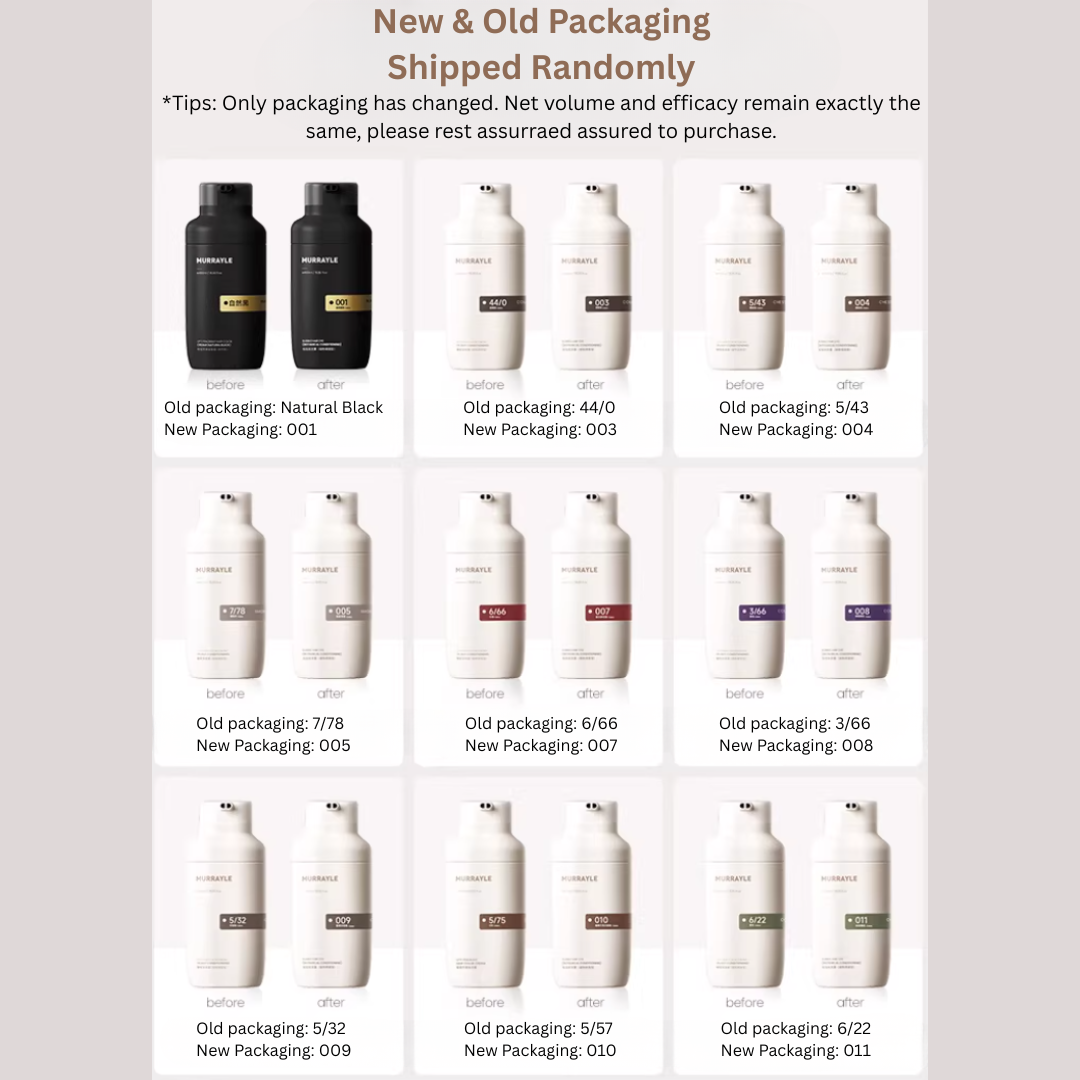 MURRAYLE Plant-Based Hair Dye Cream 460ml 沫芮植物染发霜