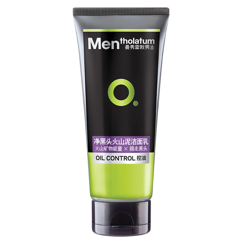Mentholatum Blackhead Oil Control Facial Cleanser For Men 100g 曼秀雷敦净黑头火山泥洁男士面乳