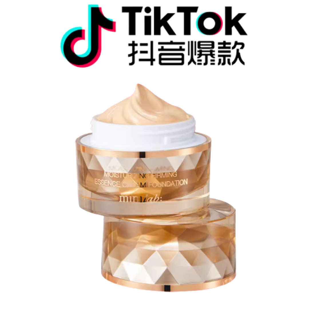 Tiktok/Douyin Hot Minilab Moisturizing Firming Essence Cream Foundation 30g 【Tiktok抖音爆款】minilab奢润紧致精华粉底霜