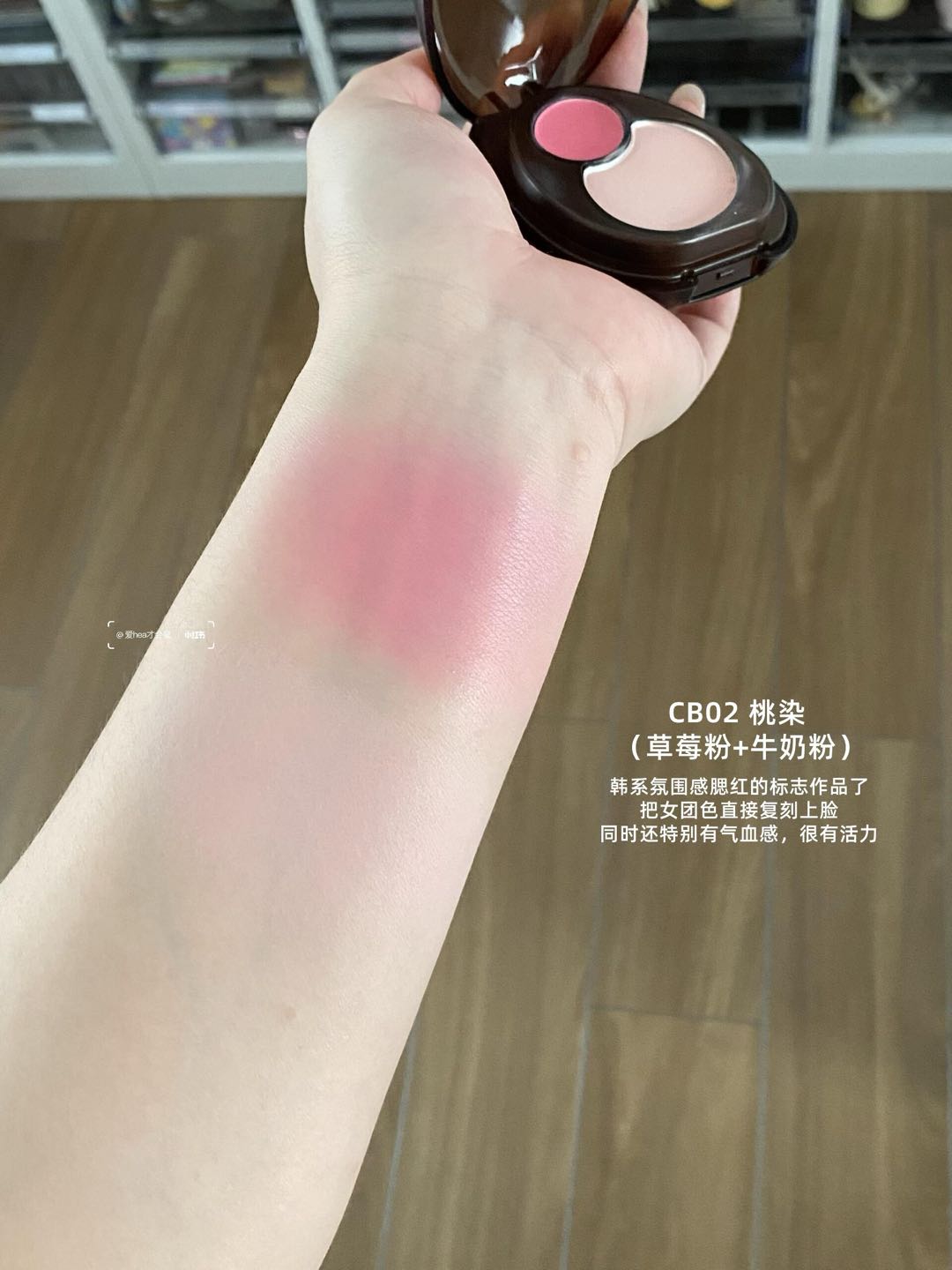Momo's Workshop Dual-Color Blush Palette 1.4g+3.8g 毛吉吉双拼腮红盘