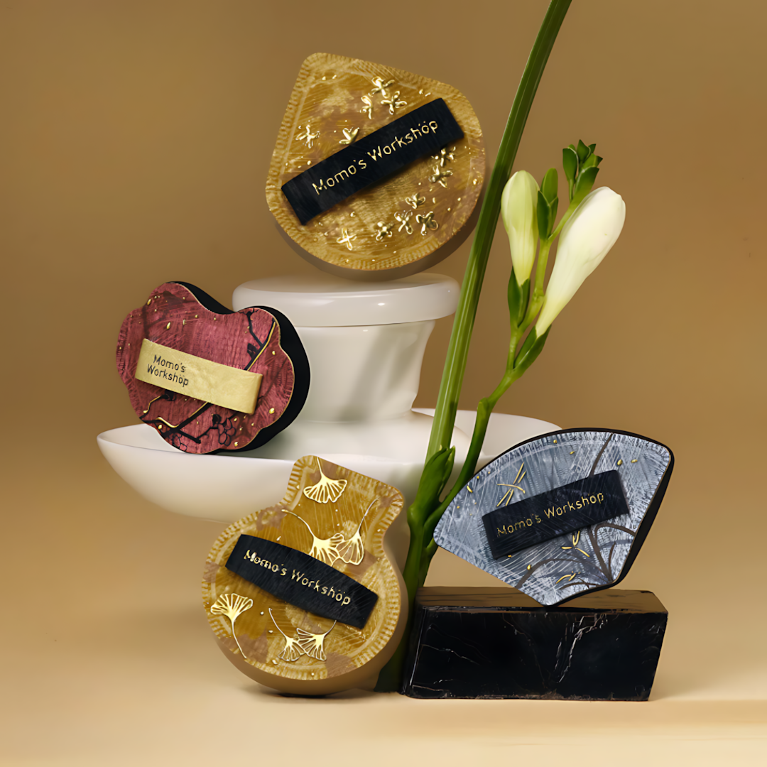 Momo's Workshop Gold Series Makeup Puff 1pc/2pcs 毛吉吉金系列粉扑