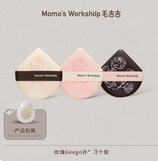 Momo's Workshop Rose Series Blusher 2pcs/3pcs/5pcs 毛吉吉玫瑰系列粉扑