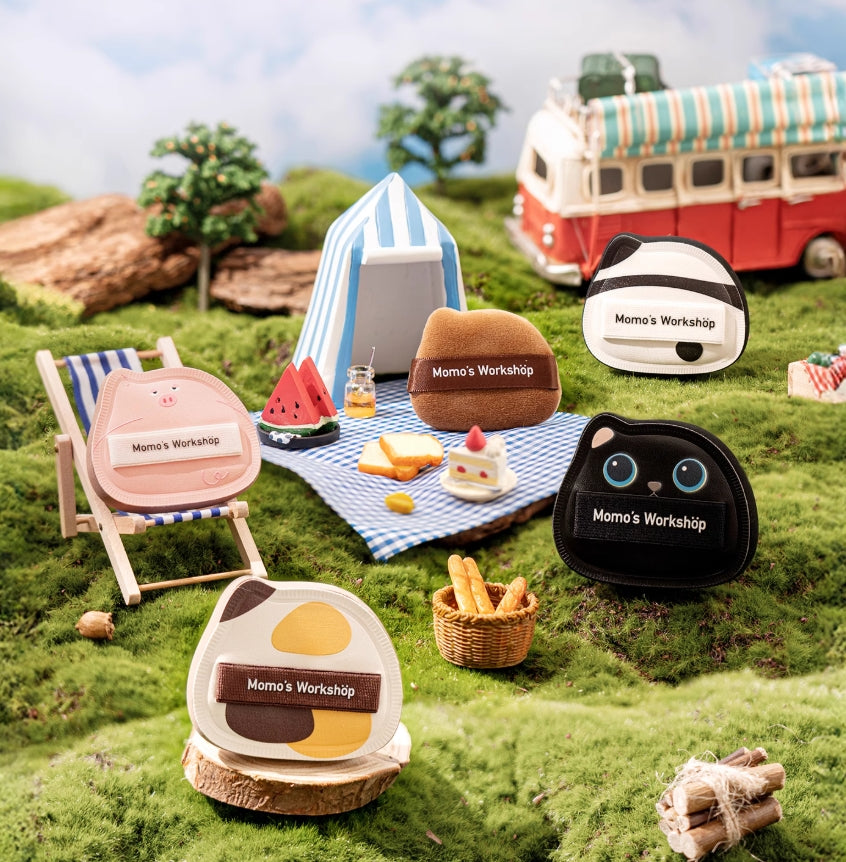 Momo's Workshop Single-Ear Series Powder Puff 2pcs 毛吉吉单耳系列粉扑