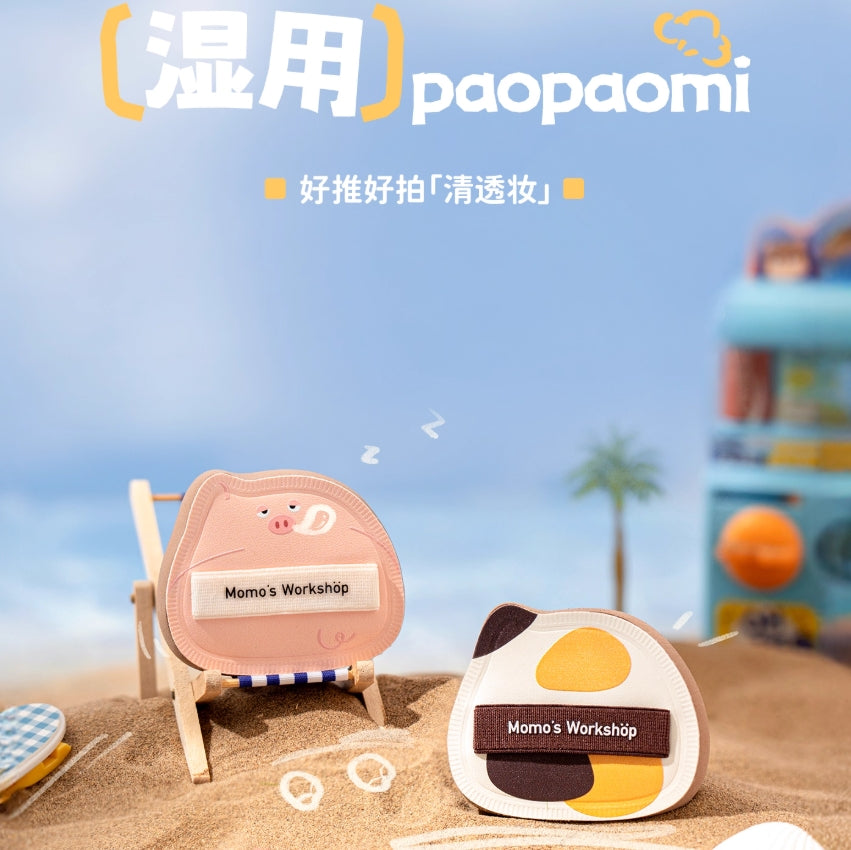 Momo's Workshop Single-Ear Series Powder Puff 2pcs 毛吉吉单耳系列粉扑