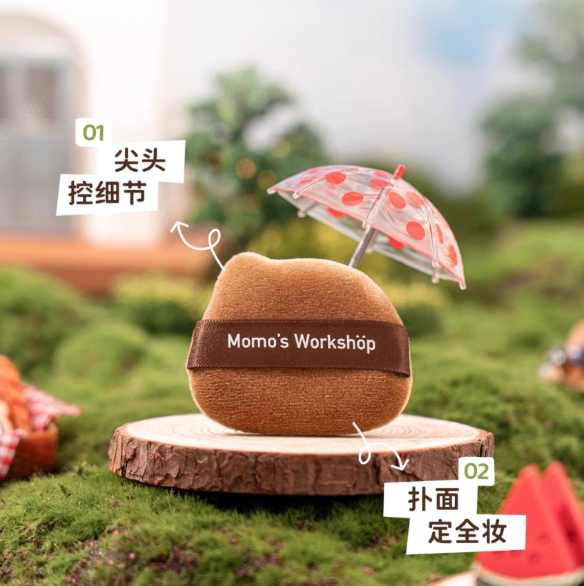 Momo's Workshop Single-Ear Series Powder Puff 2pcs 毛吉吉单耳系列粉扑