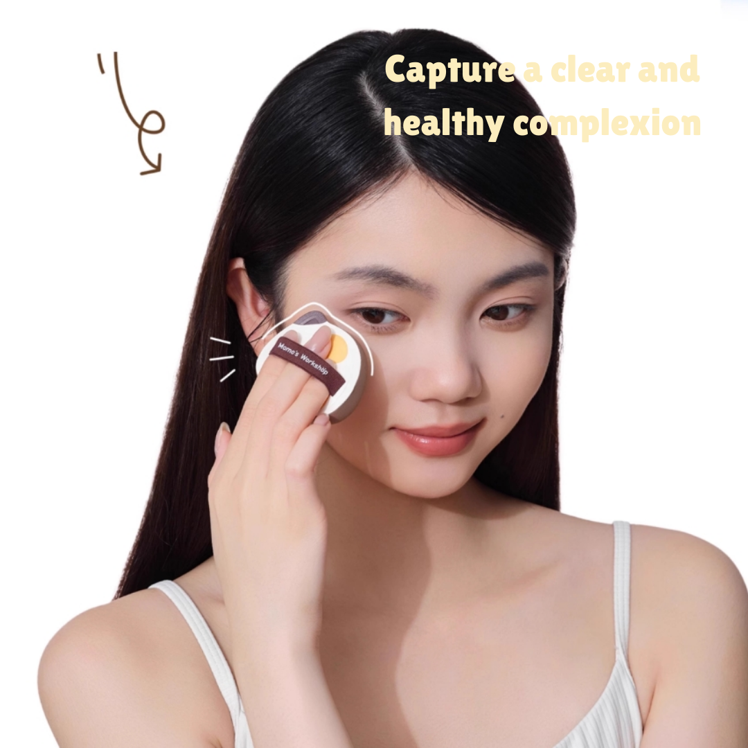 Momo's Workshop Single-Ear Series Powder Puff 2pcs 毛吉吉单耳系列粉扑