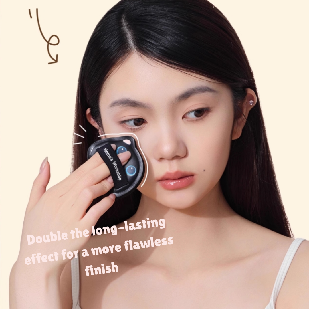 Momo's Workshop Single-Ear Series Powder Puff 2pcs 毛吉吉单耳系列粉扑
