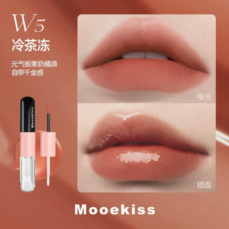 Mooekiss Doal-Effect Longwear Lip Gloss 3.1g+3.1g 木柯诗双效持色唇釉