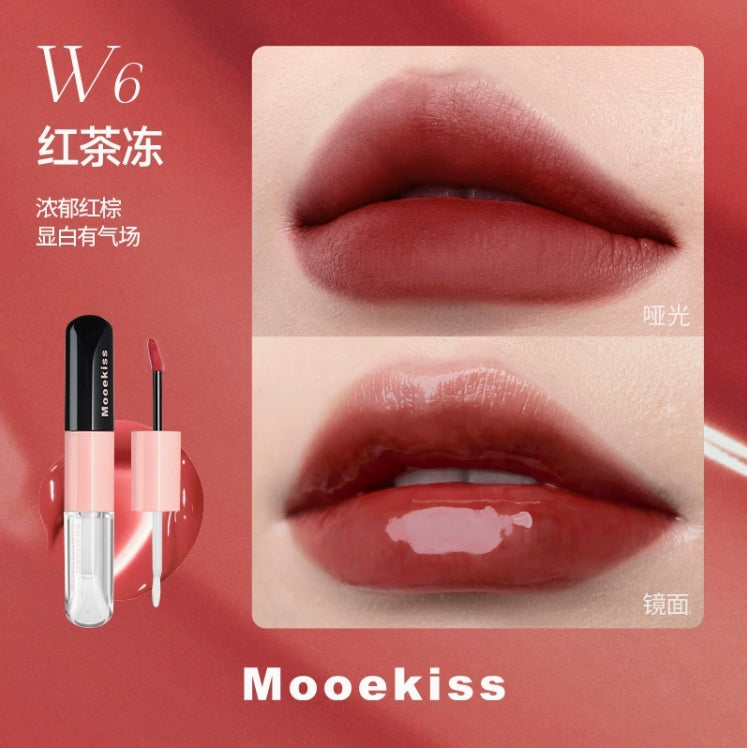 Mooekiss Doal-Effect Longwear Lip Gloss 3.1g+3.1g 木柯诗双效持色唇釉