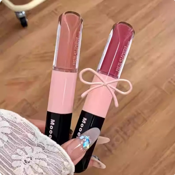Mooekiss Double-Head Essence Matte & Mirror Lip Glaze 6ml 木柯诗双效精华唇釉
