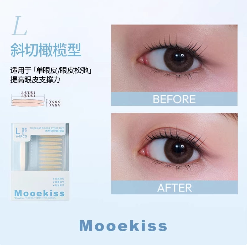 Mooekiss Double Eyelid Tape 64pcs/72pcs 木柯诗双眼皮贴