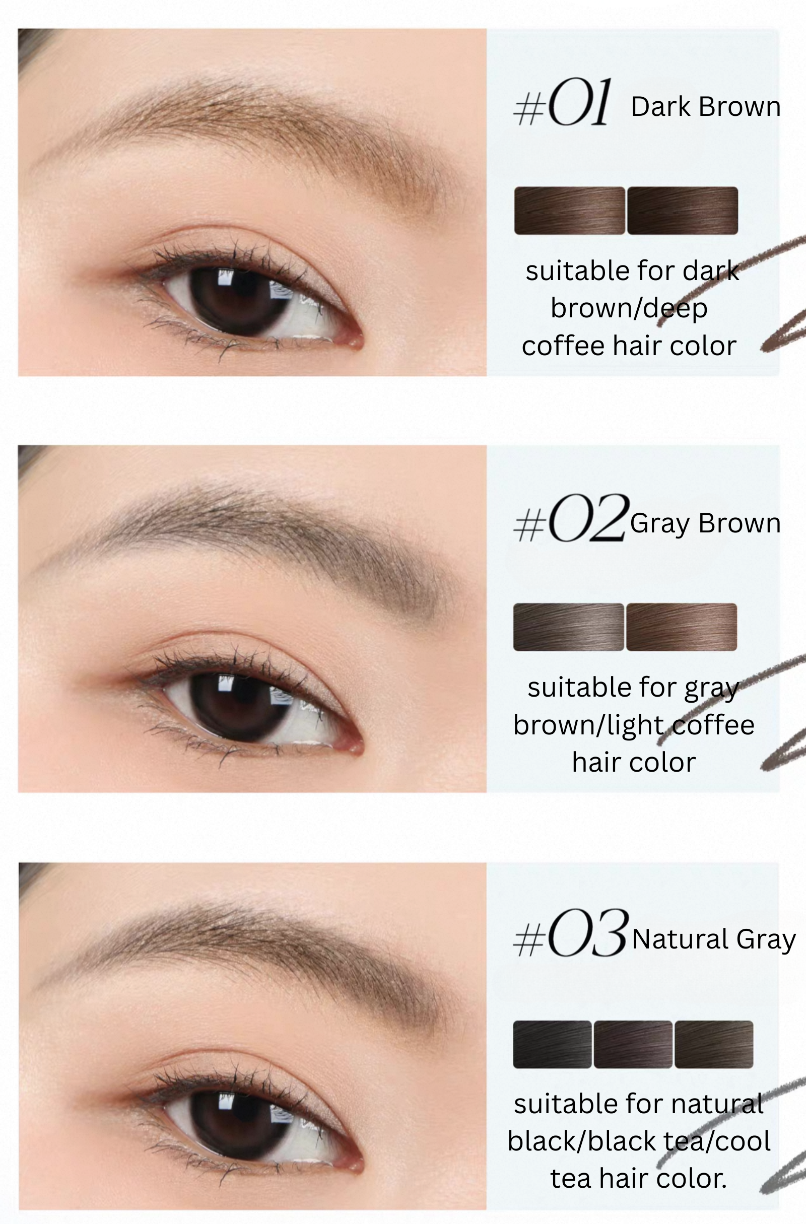 Mooekiss Velvet Silk Mist Eyebrow Pencil 0.1g 木柯诗绒绒丝雾眉笔