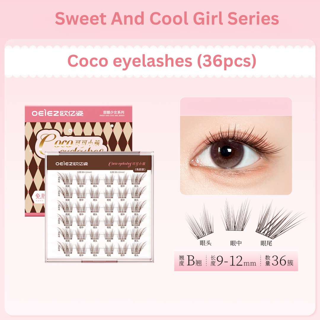 OEIEZ Glue-Free False Eyelashes 1box 欧亿姿免胶假睫毛
