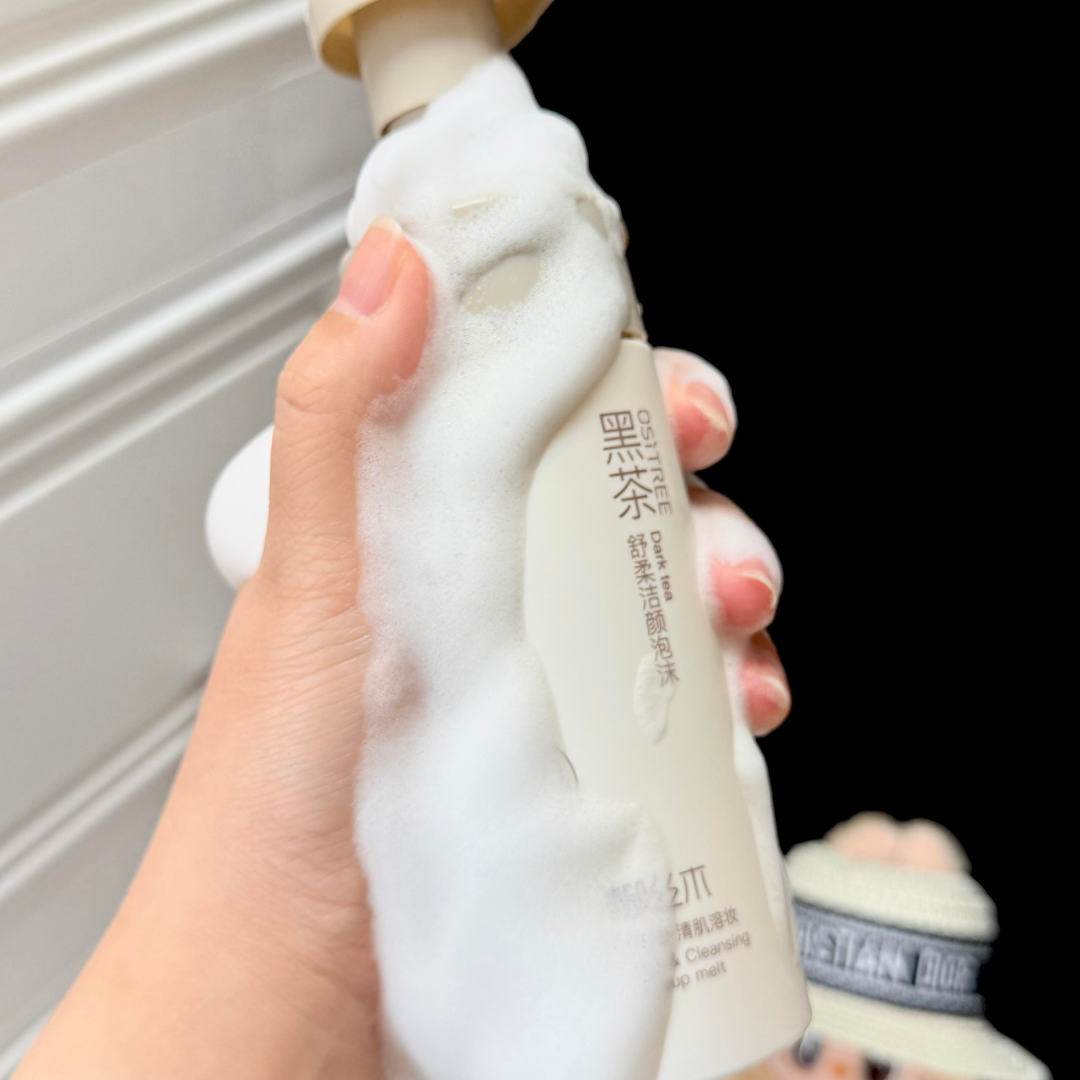 OSITREE Black Tea Soothing Cleansing Foam 90ml 柳丝木黑茶舒柔洁颜泡沫
