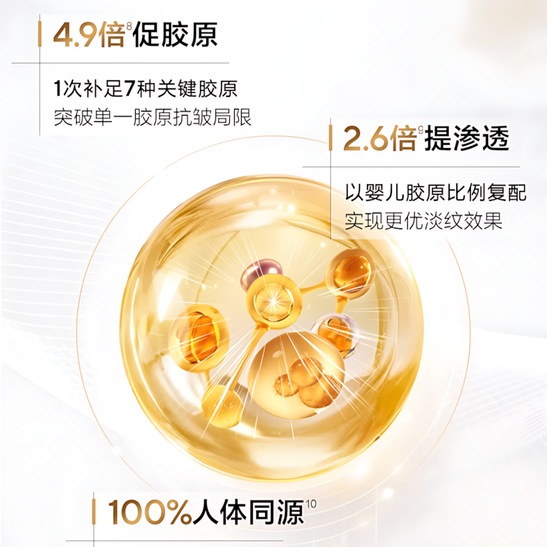 OSM Collagen Firming And Repairing Essence 2.0 1.2ml*5pcs/30pcs 欧诗漫胶原紧致修护精华液2.0