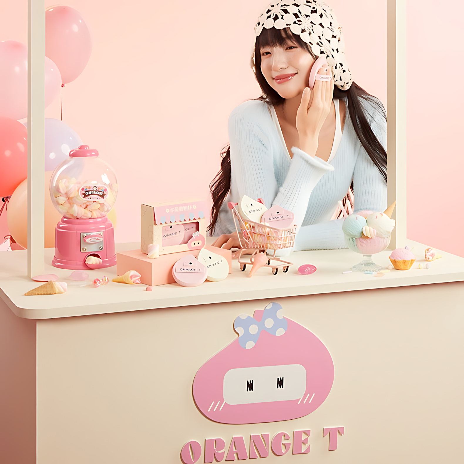 Orange T Puff Set 5pcs 橙棠粉扑套组