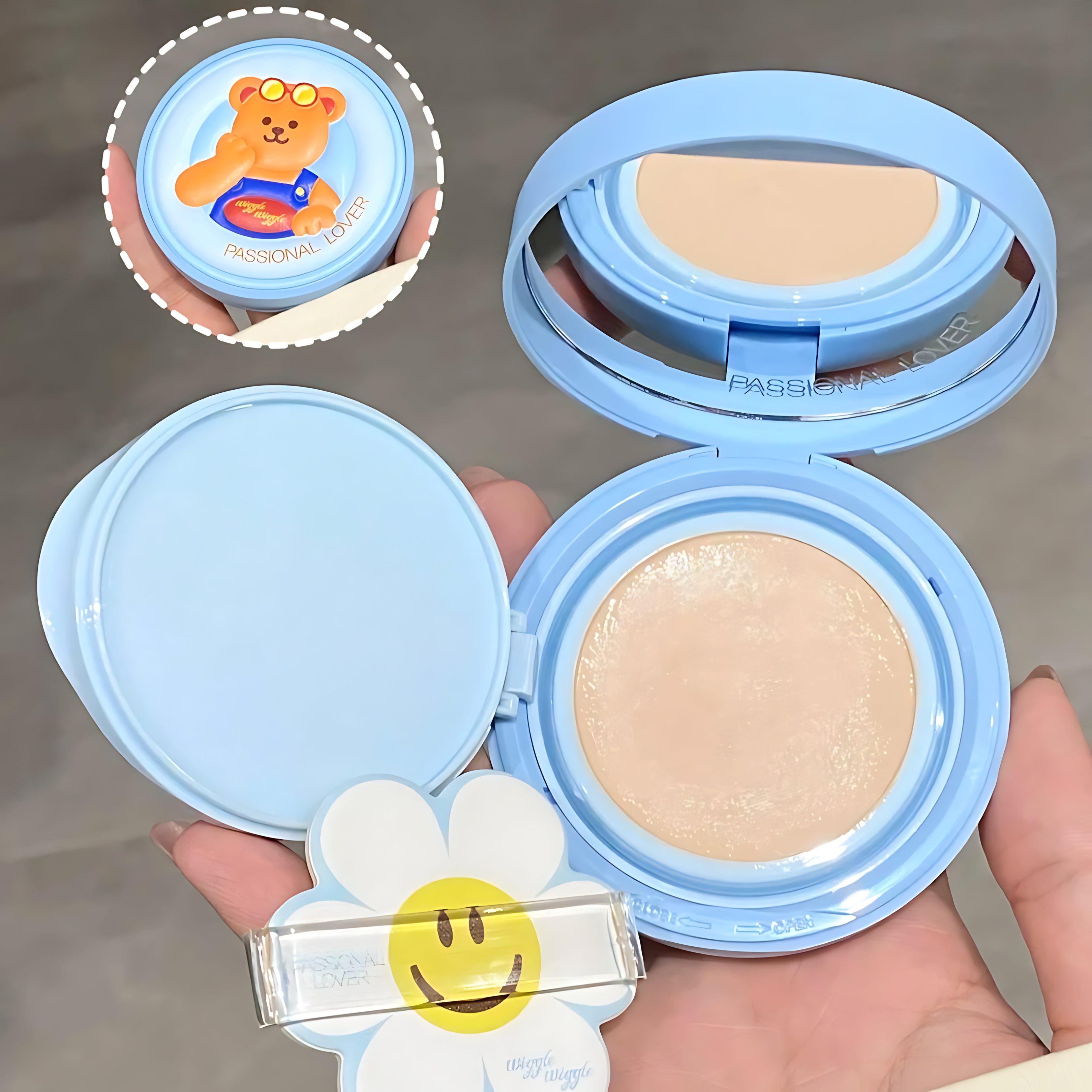 PASSIONAL LOVER Paradise Limited Velvety Sunscreen Cushion Foundation SPF50+ PA+++ 12g 恋火绒绒防晒气垫霜