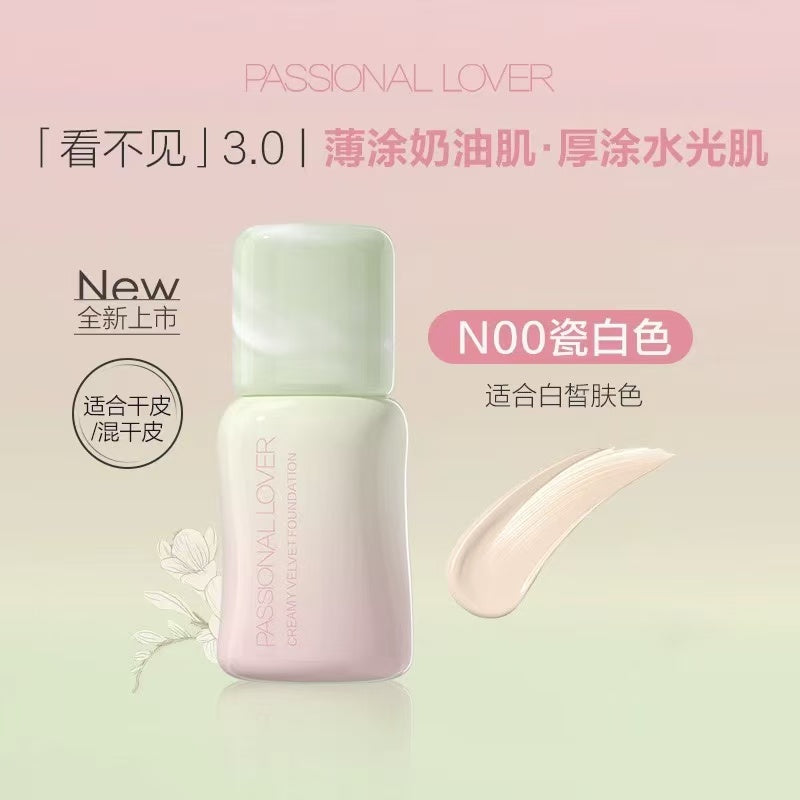 PASSIONAL LOVER Floral Limited Edition Creamy Skin Velvet Foundation 3.0 30g 恋火花意限定奶油肌绒绒粉底液3.0