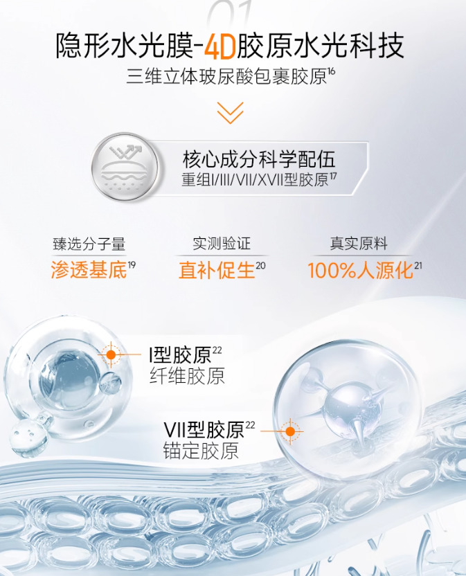 PECHOIN Peptide Polyglutamic Light-Enhancing Mask 5g*10pcs/box 百雀羚多肽聚胶光感面膜