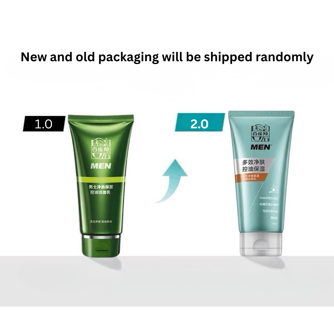 PECHOIN Men's Balance Moisturizing and Oil Controlling Facial Cleanser ...