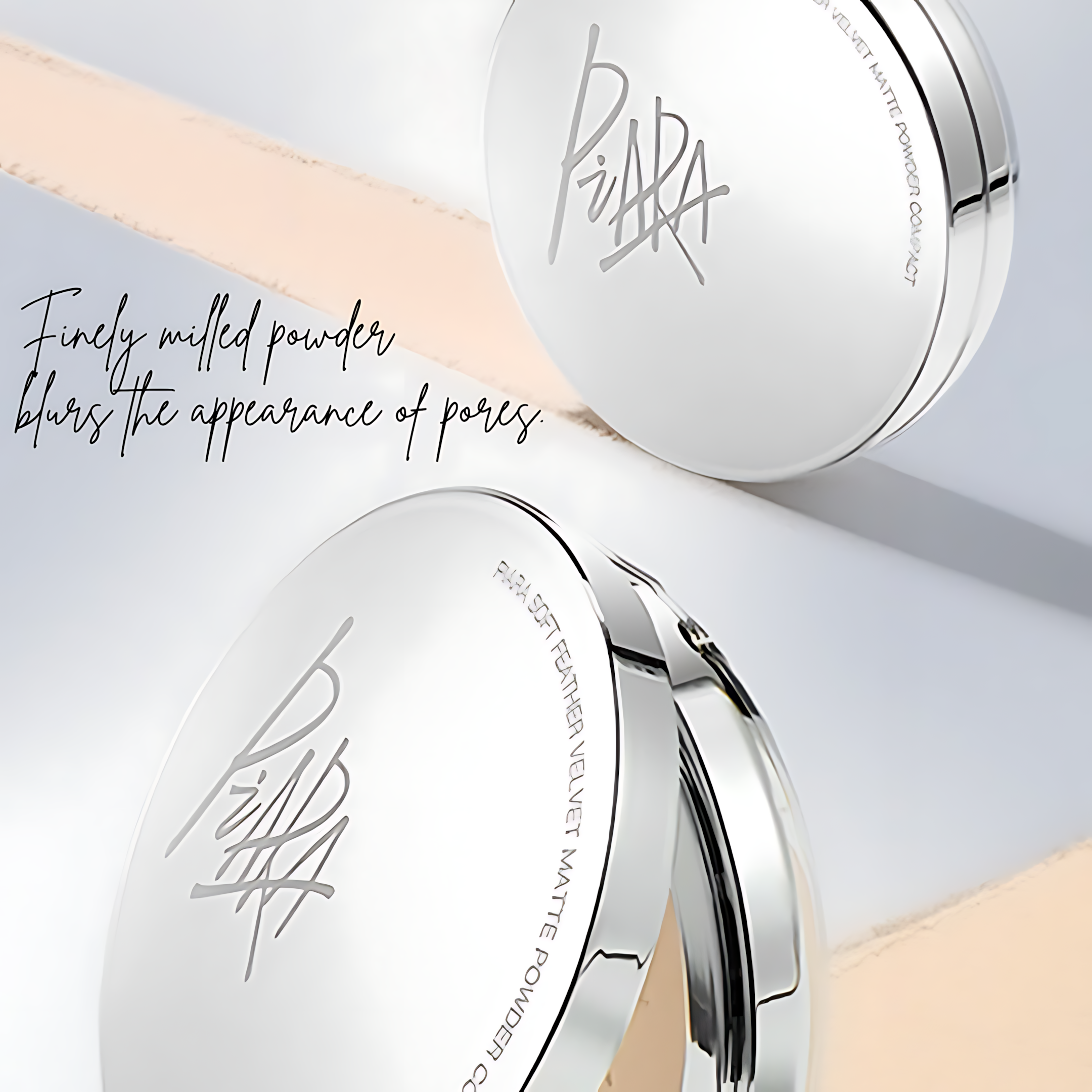 PIARA Soft Feather Velvet Matte Powder Compact 5g 佩冉羽柔绒雾粉饼