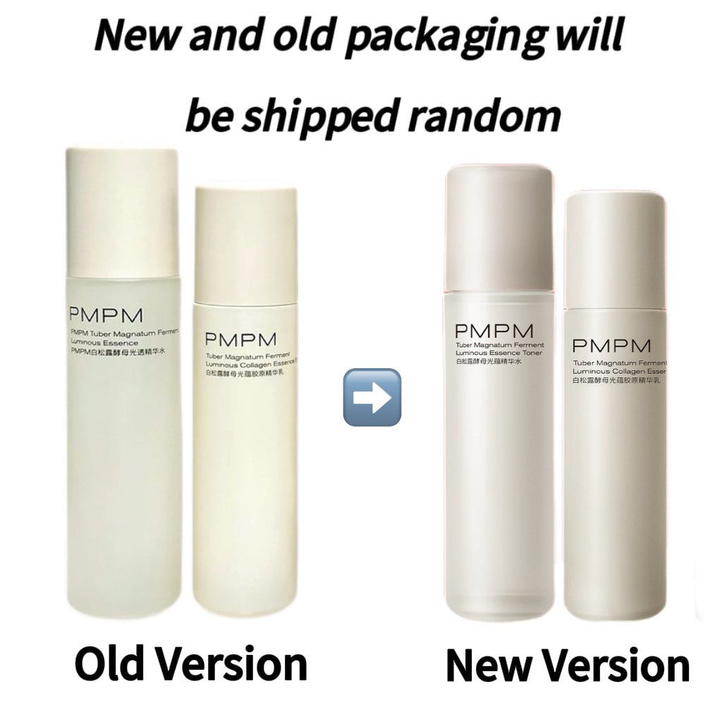 PMPM Tuber Magnatum Ferment Luminous Essence Toner & Emulsion 120ml+100g 偏偏白松露酵母光蕴胶原精华水乳