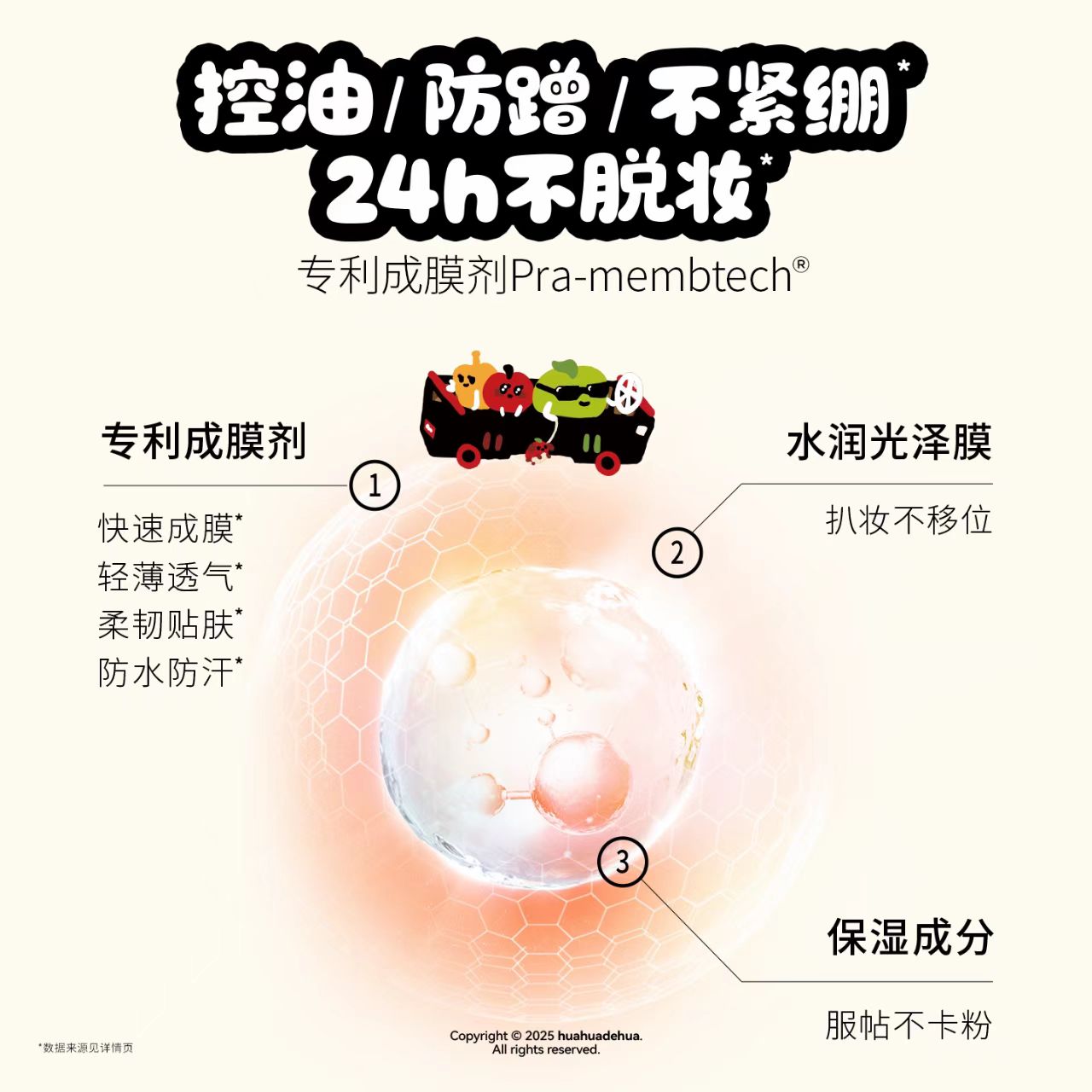 PRAMY x huahuadehua Makeup Setting Spray 100ml 柏瑞美huahua联名款定妆喷雾