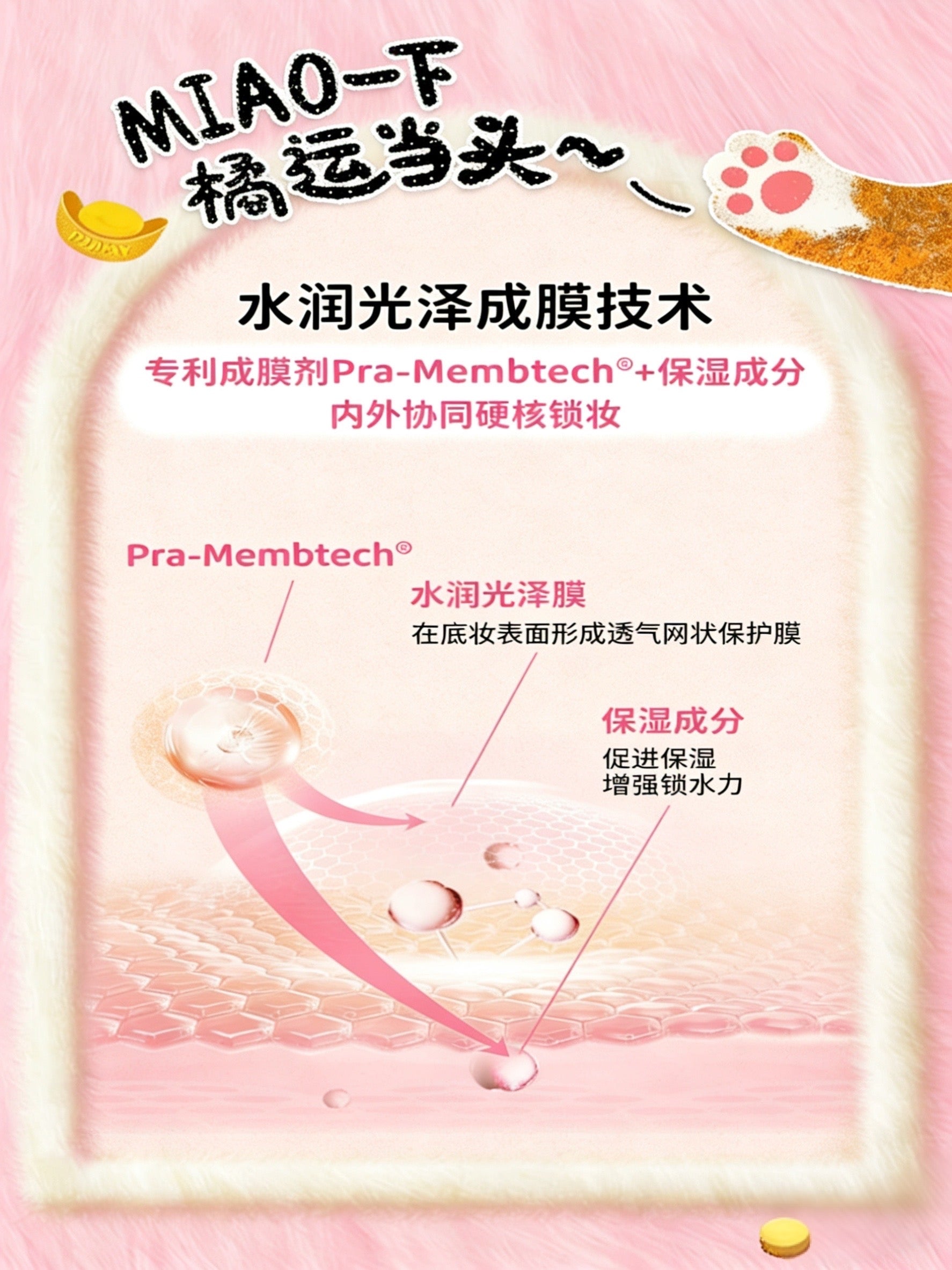 PRAMY x NewNew Cat Collaboration Edition backstage Hydrating Setting Spray 100ml 柏瑞美×newnew猫猫联名款后台保湿定妆喷雾