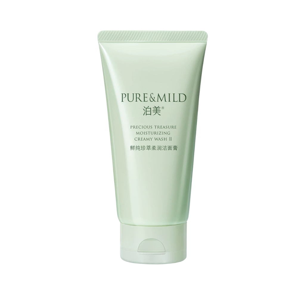 PURE&MILD Precious Treasure Moisturizing Creamy Wash 120g 泊美鲜纯珍萃柔润洁面膏