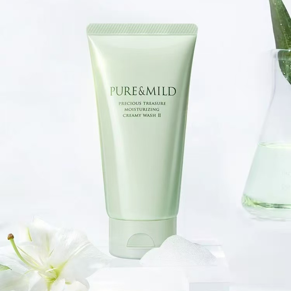PURE&MILD Precious Treasure Moisturizing Creamy Wash 120g 泊美鲜纯珍萃柔润洁面膏