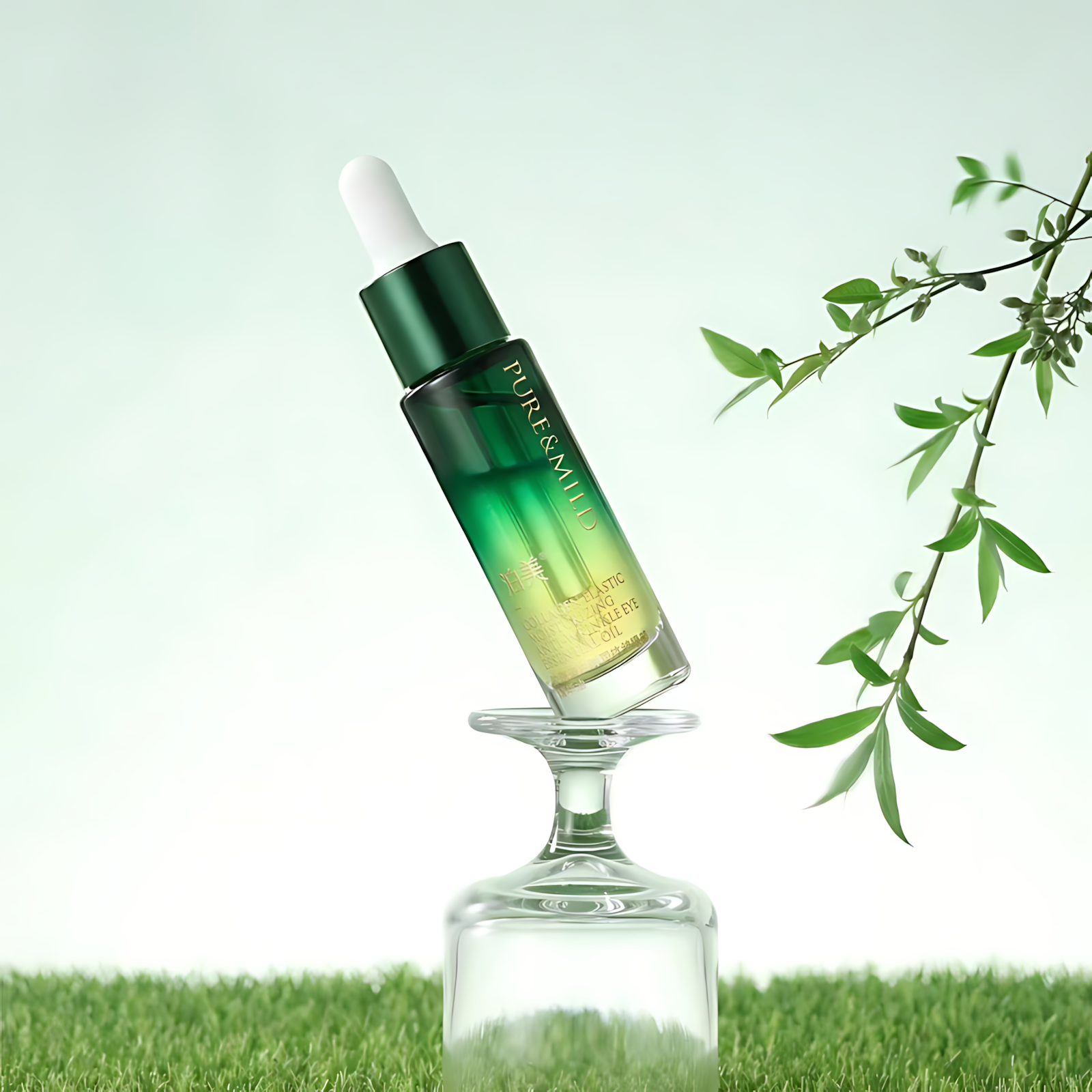 PURE&MILD Collagen Elastic Moisturizing Anti-Wrinkle Eye Essential Oil 12ml 泊美胶原蛋白弹润抗皱眼部精华油