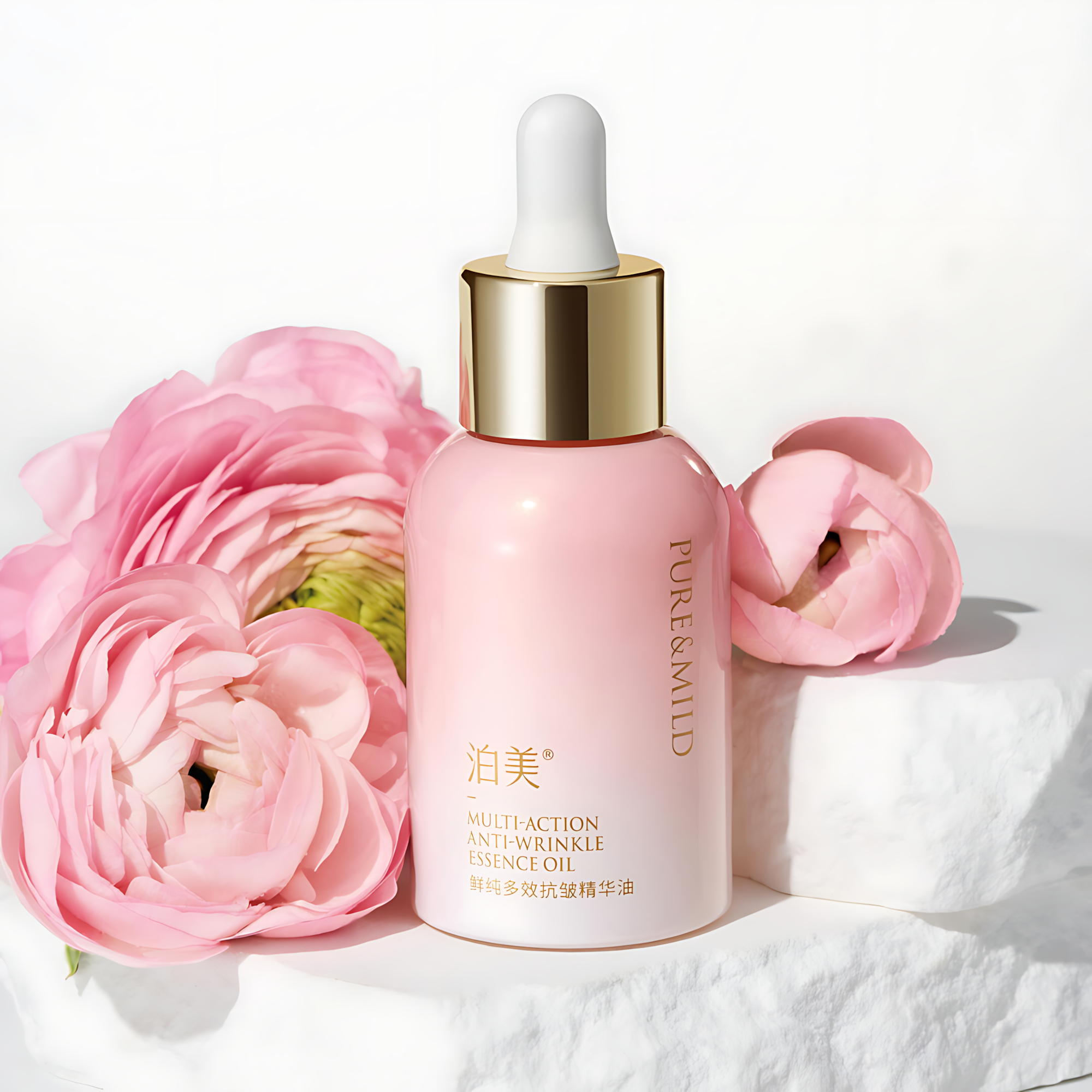 PURE&MILD Multi Action Anti Wrinkle Essence Oil 30ml 泊美鲜纯多效抗皱精华油