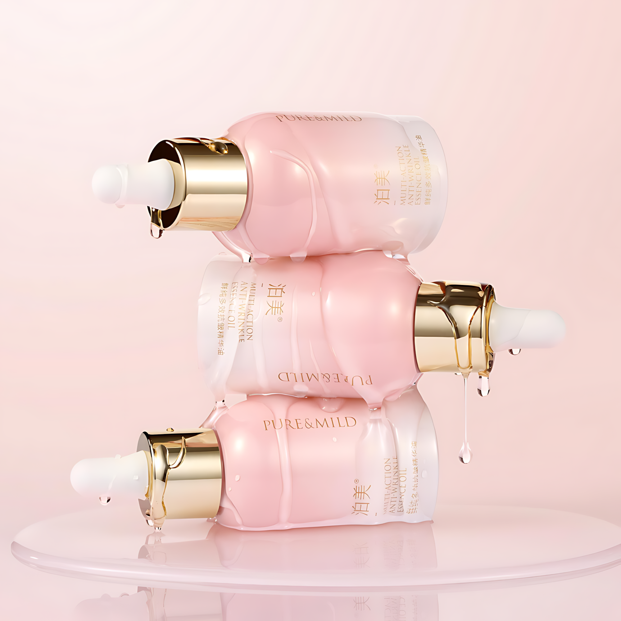 PURE&MILD Multi Action Anti Wrinkle Essence Oil 30ml 泊美鲜纯多效抗皱精华油