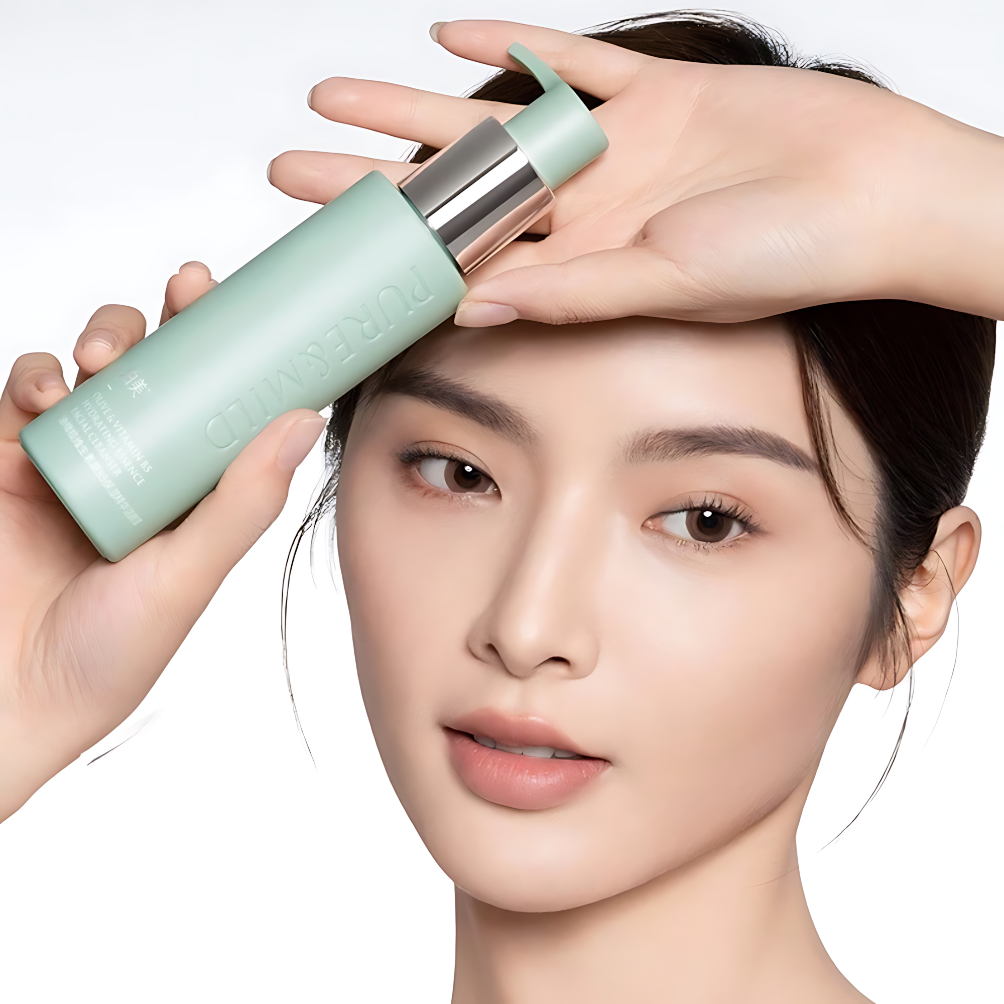 PURE&MILD Olive Vitamin B5 Hydrating Essence Facial Cleanser 120ml 泊美油橄榄维生素原B5保湿精华洁颜蜜