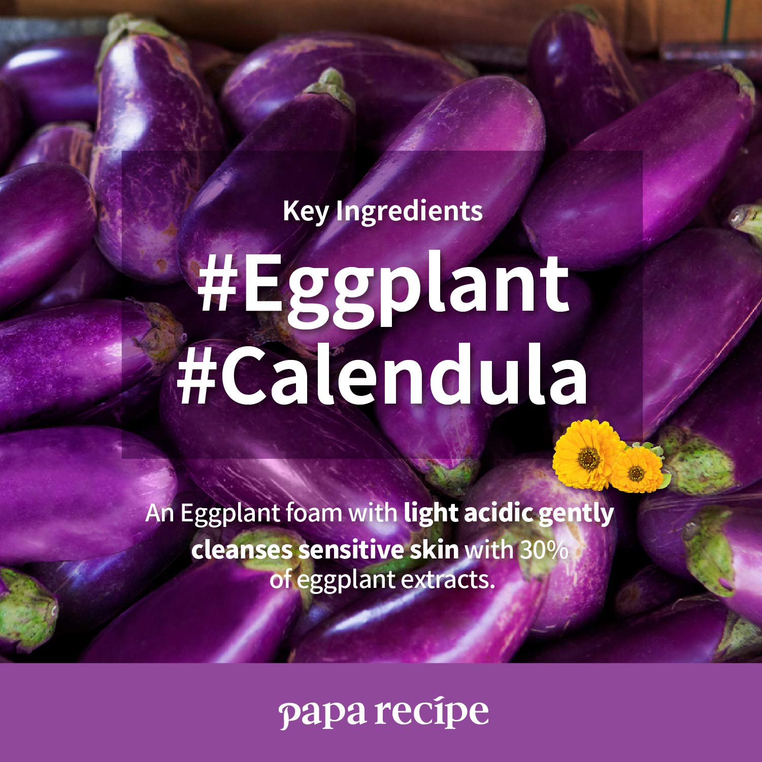 Papa Recipe Eggplant Fresh Cleanser 120ml 春雨茄子清透洁面乳