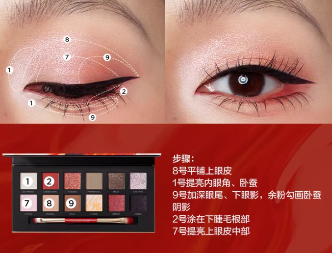 Perfect Diary × Ne Zha 2 Explorer Eyeshadow 14g 完美日记×哪吒2联名款探险家十二色眼影