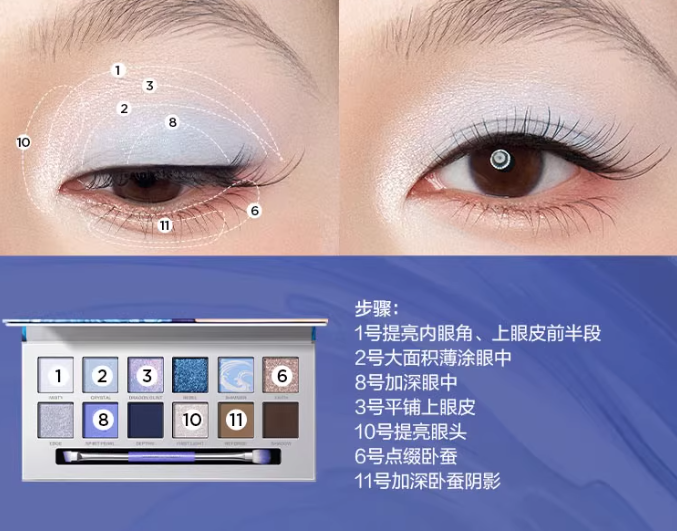 Perfect Diary × Ne Zha 2 Explorer Eyeshadow 14g 完美日记×哪吒2联名款探险家十二色眼影