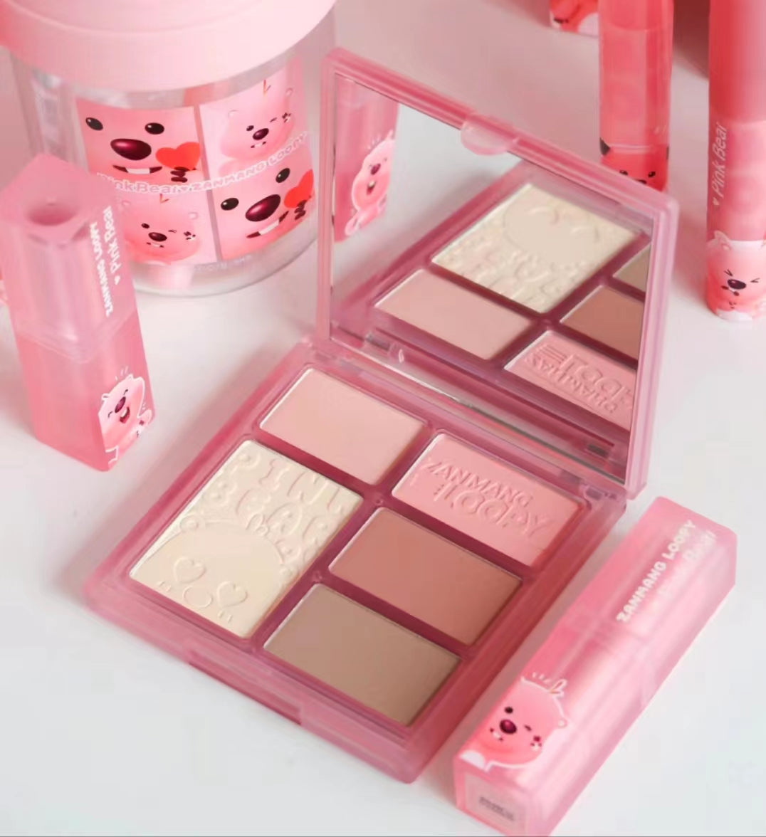 Pink Bear x ZANMANG LOOPY Face Palette 9.5g 皮可熊 x 赞萌露比限定款面部综合盘 | CuteHart
