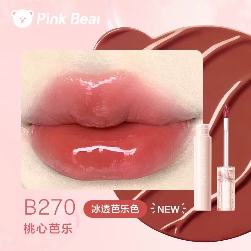 Pink Bear Bubble Mirror-like Hydrating Lip Glaze 皮可熊泡泡镜面水光唇釉 2.5g