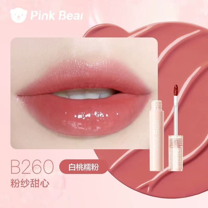 Pink Bear Bubble Mirror-like Hydrating Lip Glaze 皮可熊泡泡镜面水光唇釉 2.5g